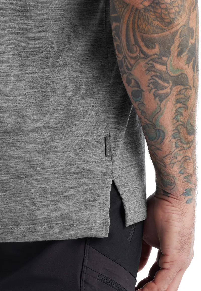 Icebreaker Mens Sphere II Short Sleeved Tee - Metro Heather-5